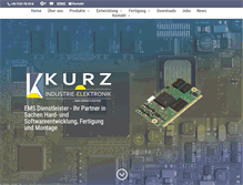 Tablet Screenshot of kurz-elektronik.de